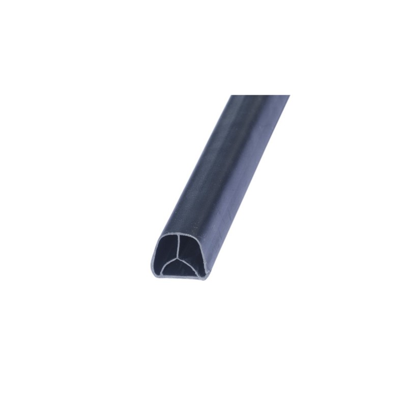 Уплотнитель ИЛЬПЕА-САР для дверей D-образный (черный) 14x12.7 мм самоклеящийся