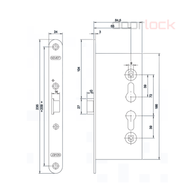 Замок NEMEF 1901/21