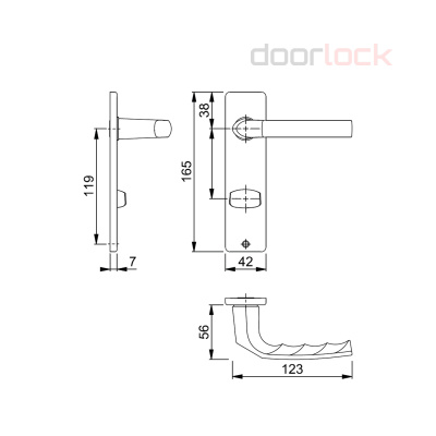 Ручка HOPPE 1117/202KP (Birmingham)